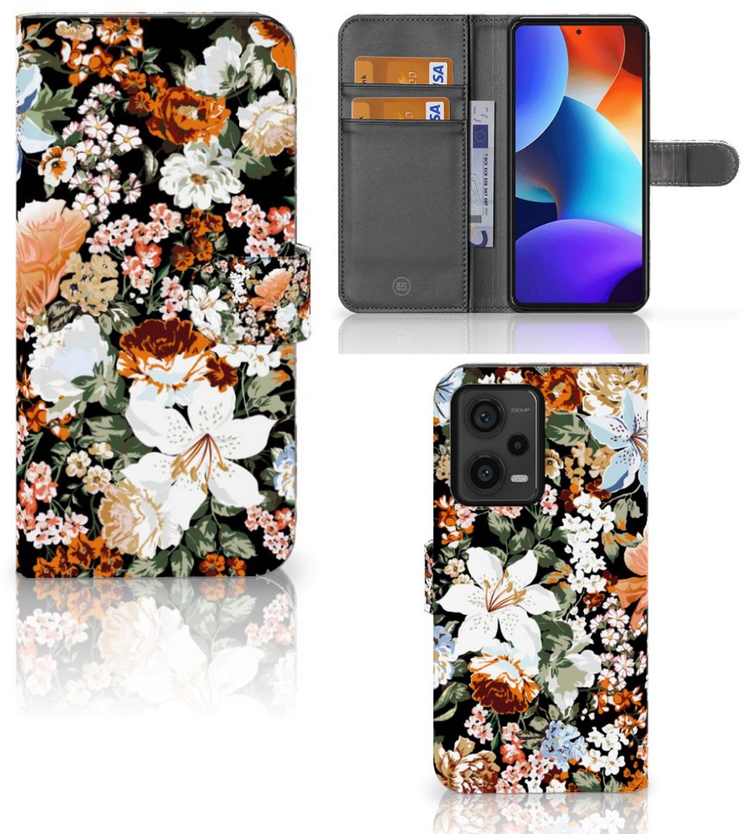Hoesje voor Xiaomi Redmi Note 12 Pro Plus Dark Flowers