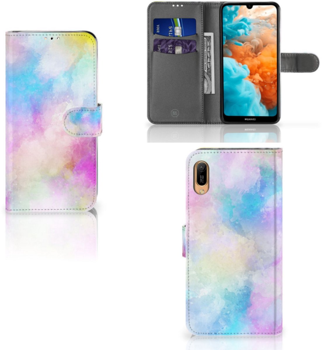 Hoesje Huawei Y6 (2019) Watercolor Light