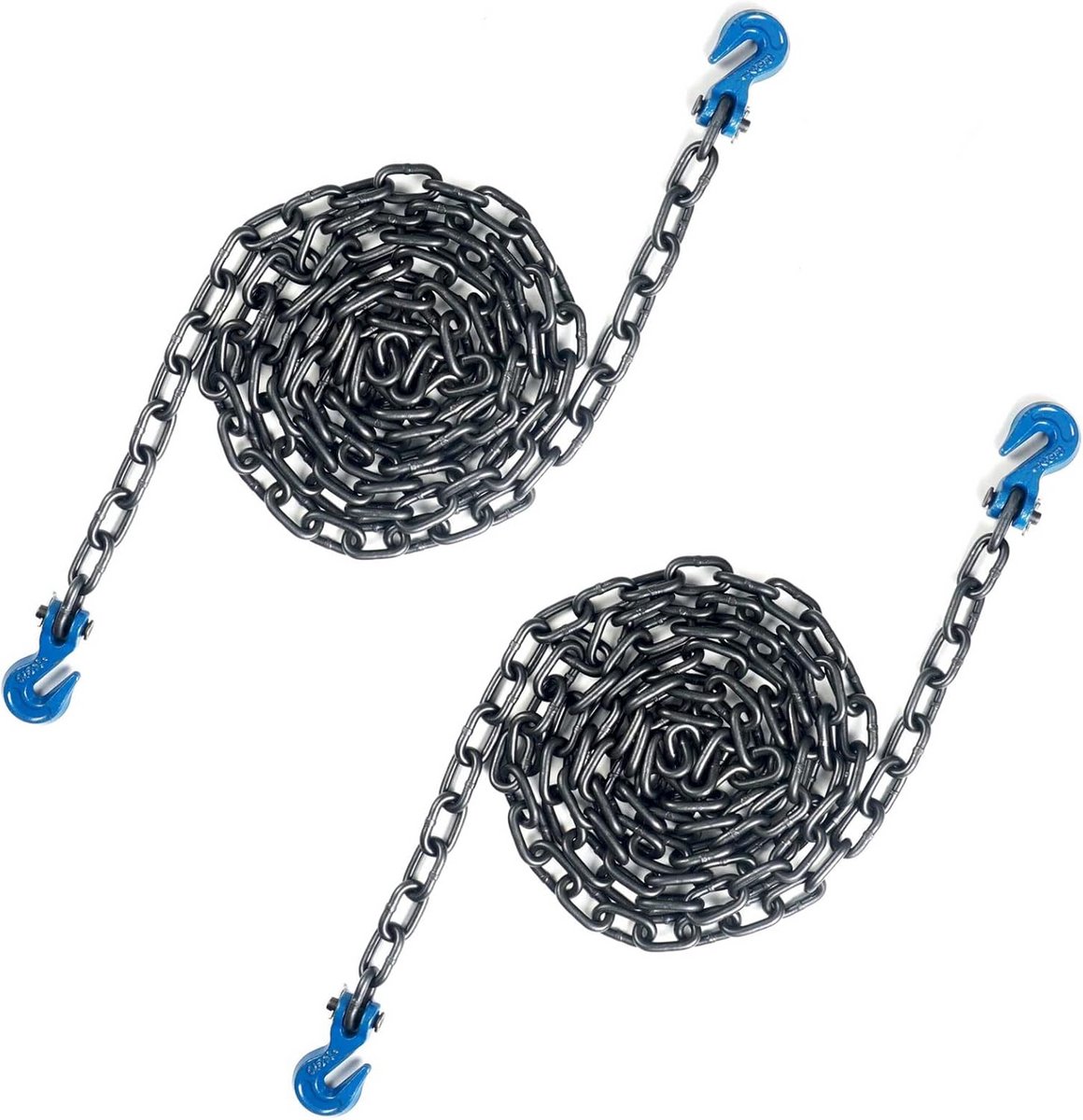 Transport Binder Ketting voor Tie Down - 12 ft, 1/4 inch Ketting met Clevis Hooks voor Zware Ladingen