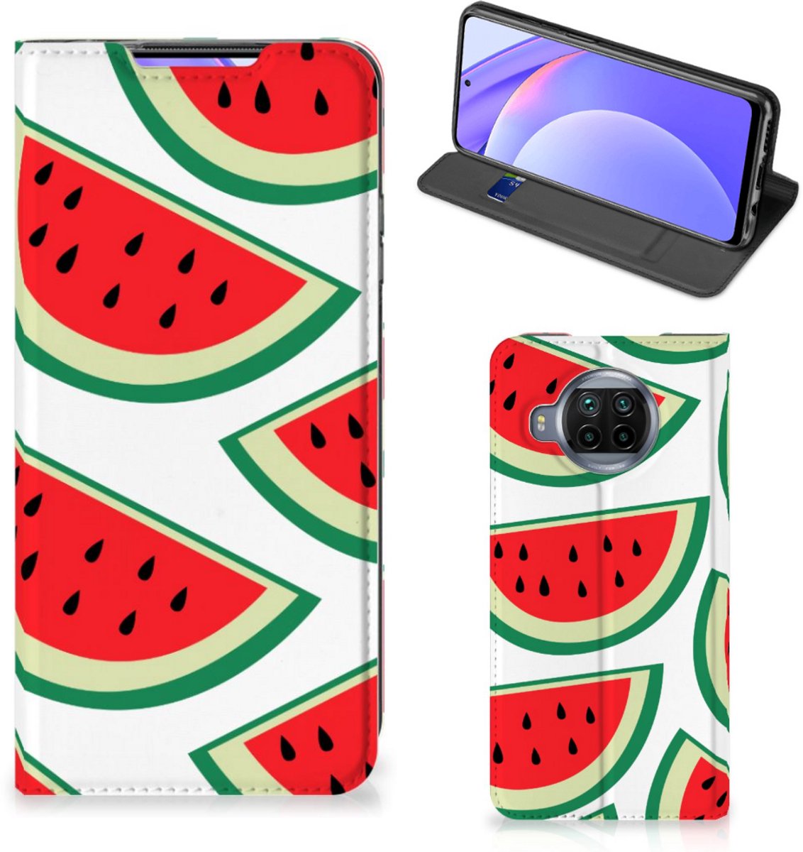 Xiaomi Mi 10T Lite Flip Style Cover Watermelons