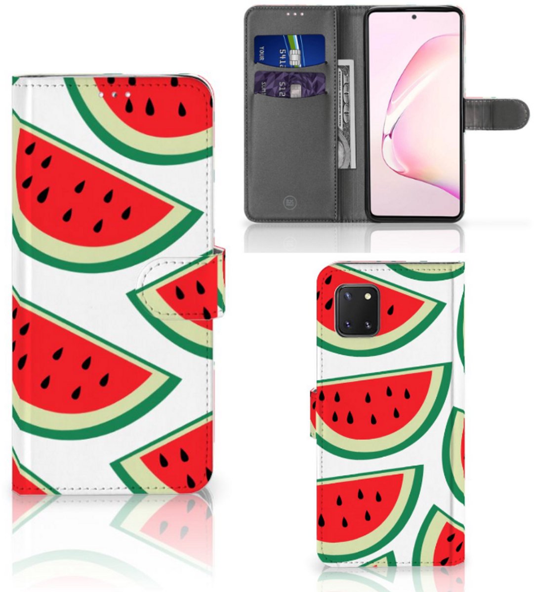 Book Case voor Samsung Note 10 Lite Book Cover Watermelons