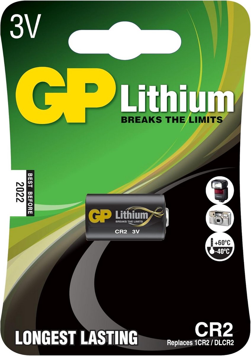 Lithium CR2 3V Batterij - Maximale Prestaties voor Al jouw Apparaten
