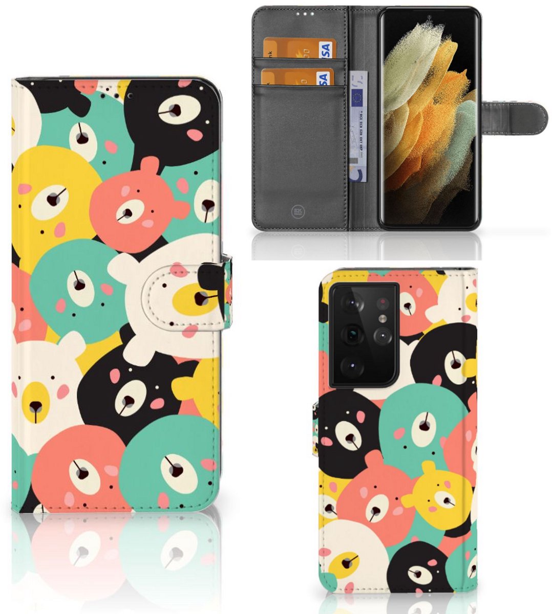 Samsung Galaxy S21 Ultra Leuk Hoesje Bears