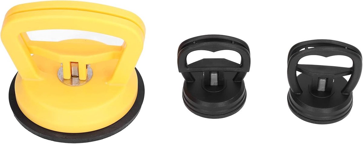 Zuignap Uitdeukstation voor Auto en Glas - 3 Stuks Heavy Duty Lifter