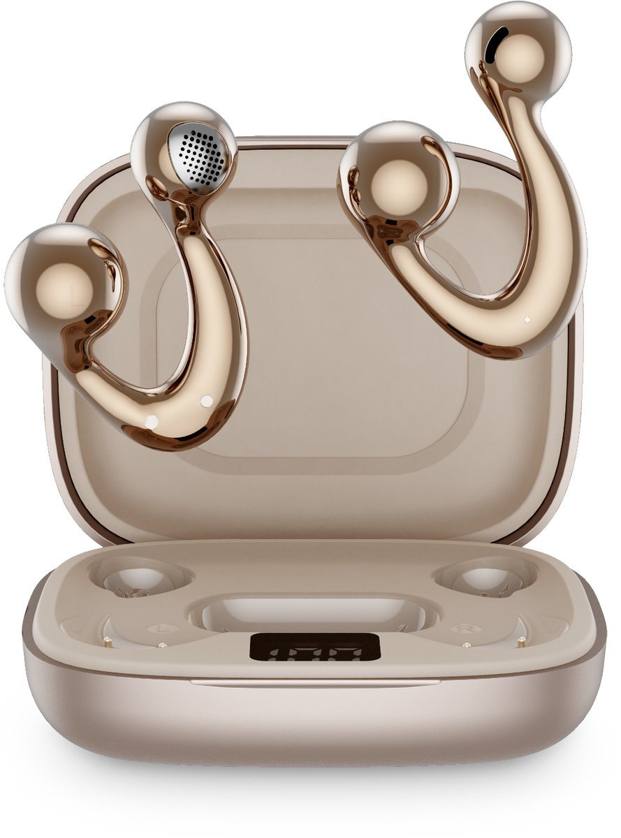 Hileo hi83 - Draadloze Oordopjes met Oplaadcase – Goud - Earbuds - Bluetooth V6.0 – Draadloze oortjes – Geschikt voor IOS/Android - HD audio