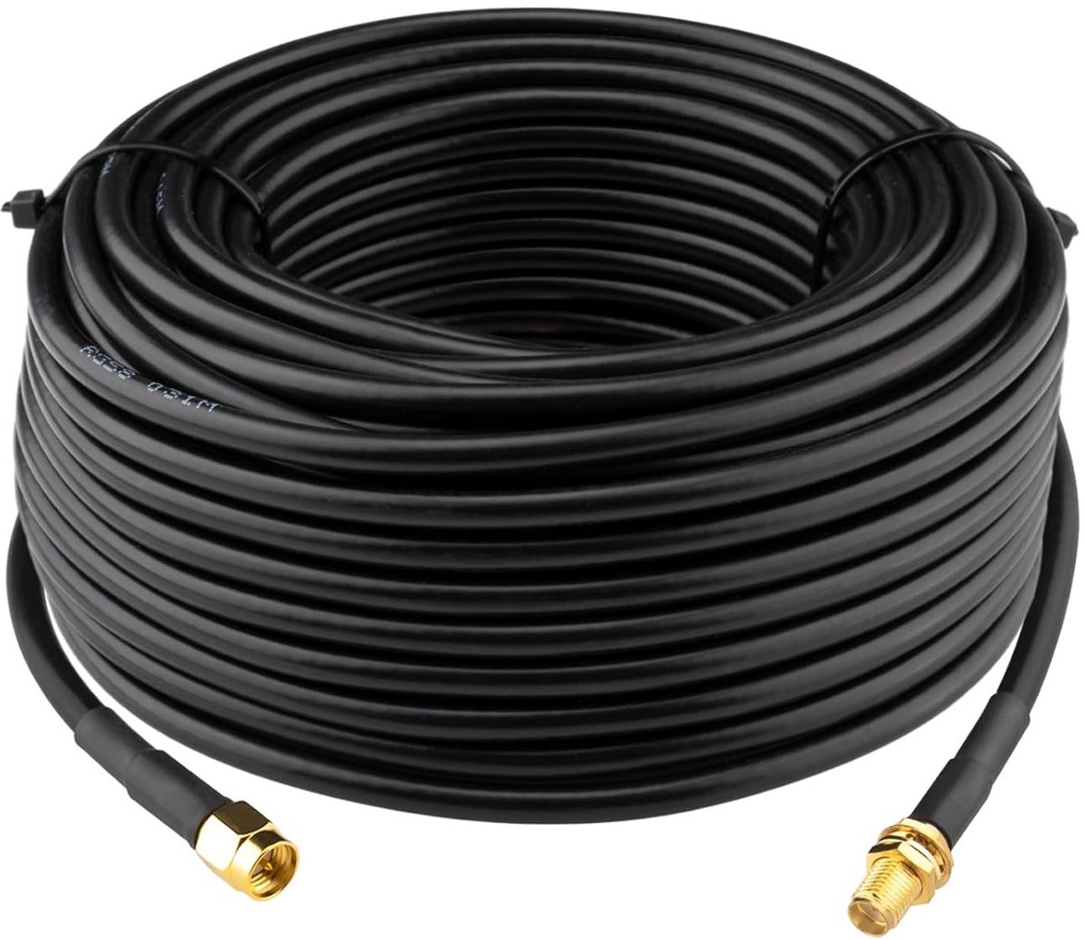25m SMA Coaxkabel voor Wifi-Antennes en Radio's - Verliesarm 50 Ohm