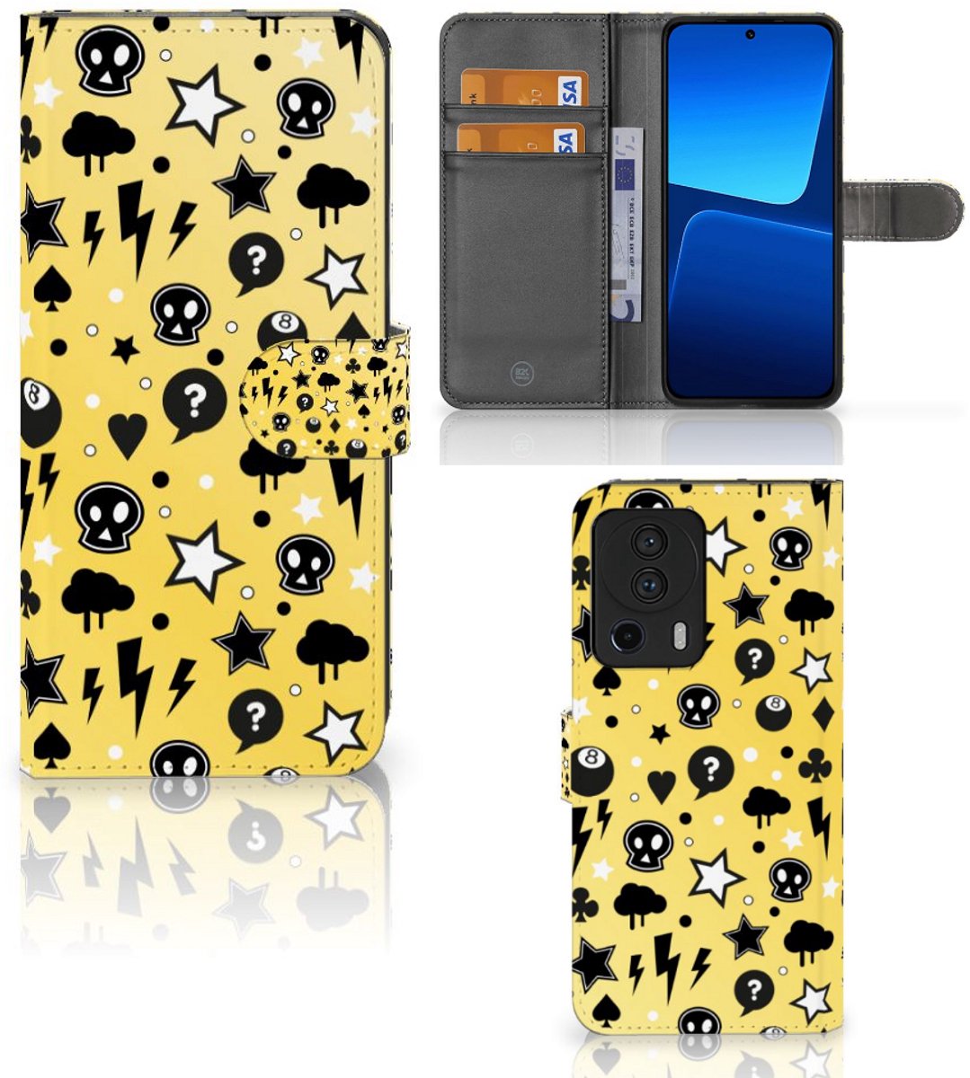 Telefoonhoesje met Naam Xiaomi 13 Lite Punk Geel