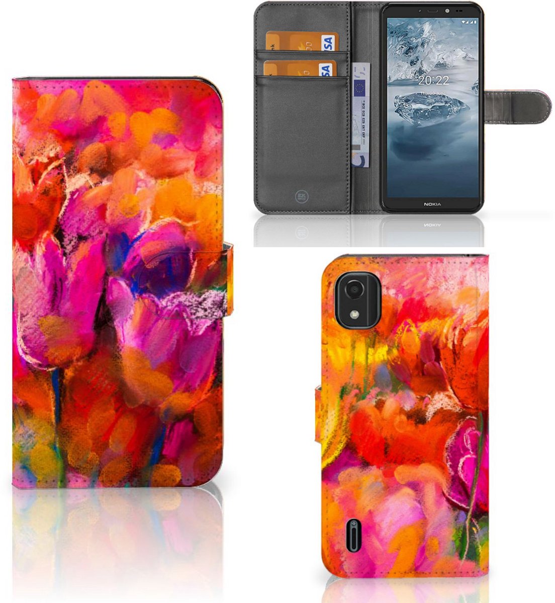 Hoesje Nokia C2 2nd Edition Tulips