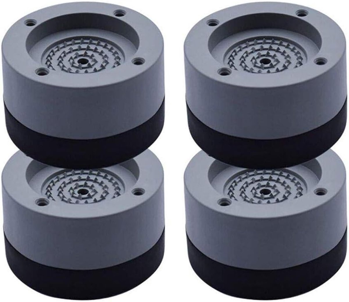 Universele Antitrillingsdempers - Set van 4 - 4 cm Hoog - Geschikt voor Wasmachine en Droger