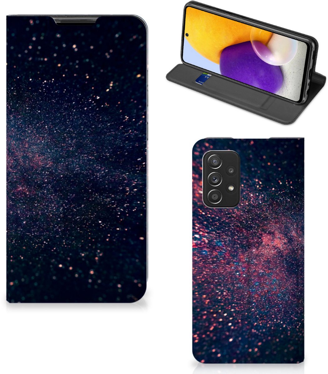 Book Case voor Samsung Galaxy A72 (5G/4G) Stand Case Stars