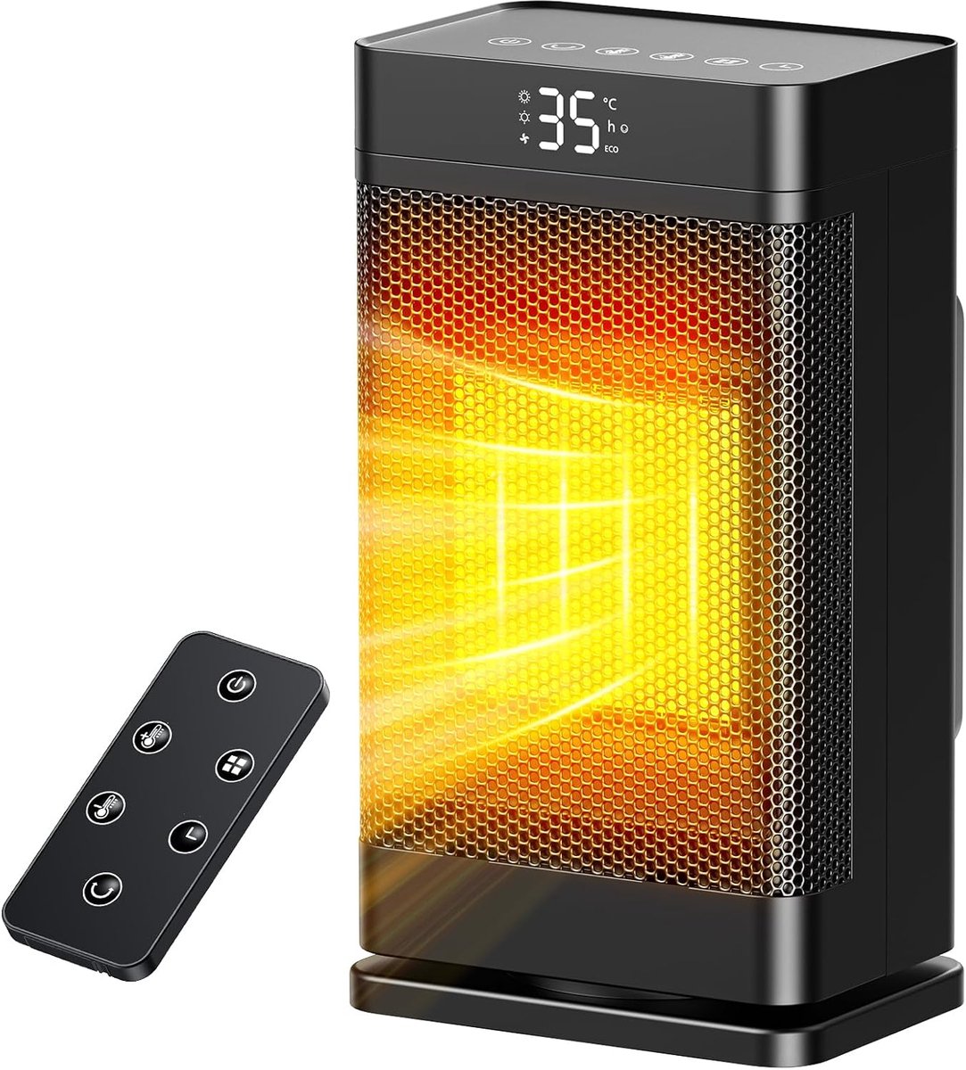 Ventilatorkachel 1500 W met Thermostaat en ECO-modus