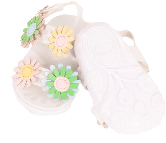 Götz Poppenschoenen Bloemen Sandalen 46 - 50 cm van Merkloos — afbeelding 2
