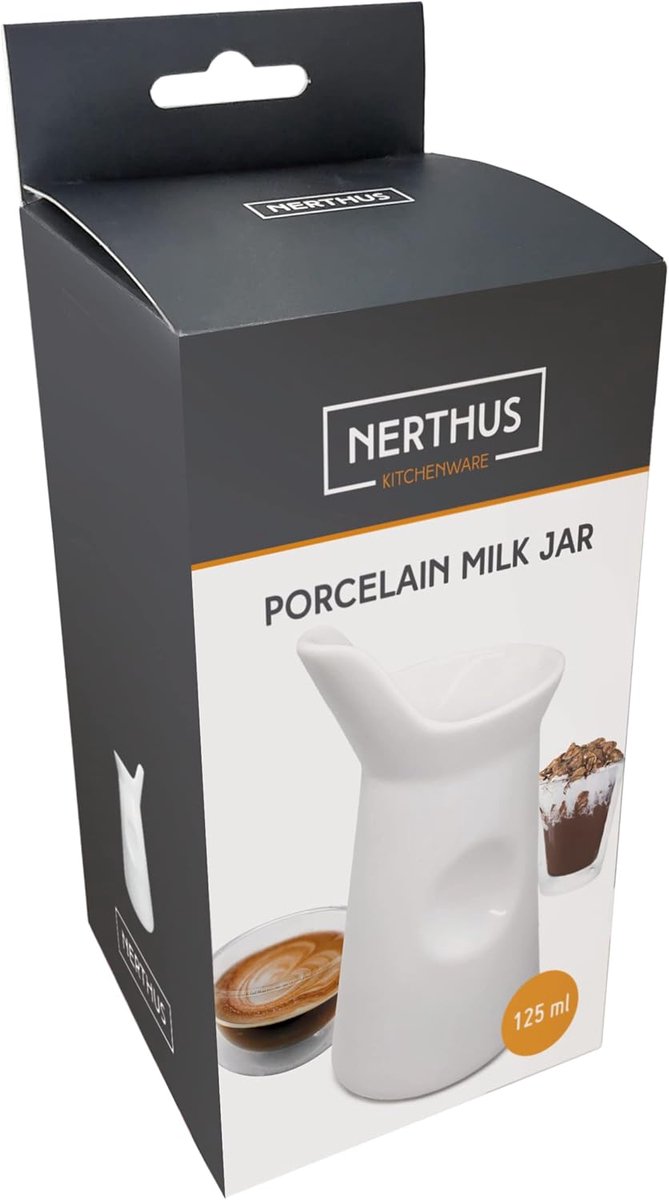 Elegante Porseleinen Melkpot met Perfecte Doseervorm - 110 ml