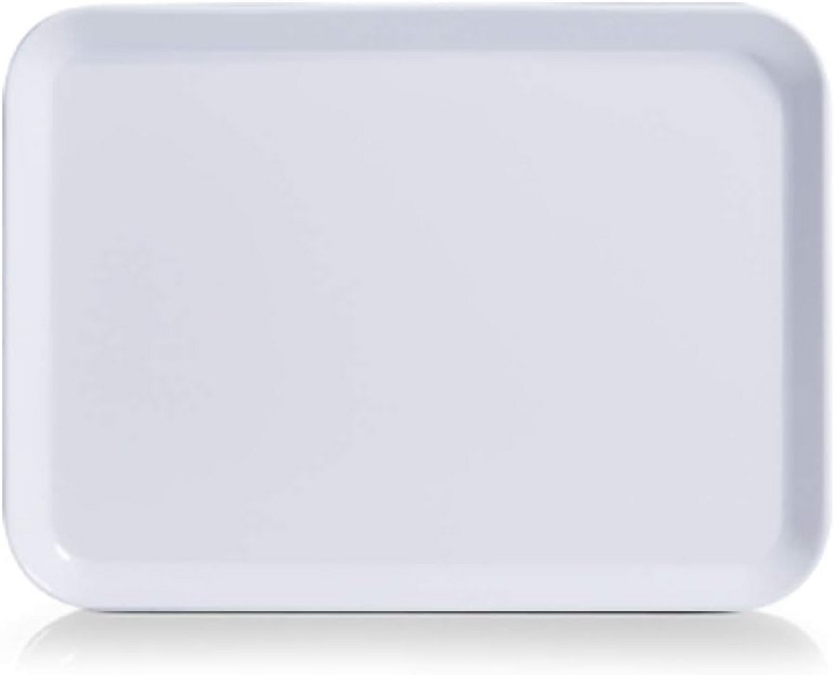 Melamine Dienblad 24 x 18 cm - Wit - Praktisch en Duurzaam Serveren
