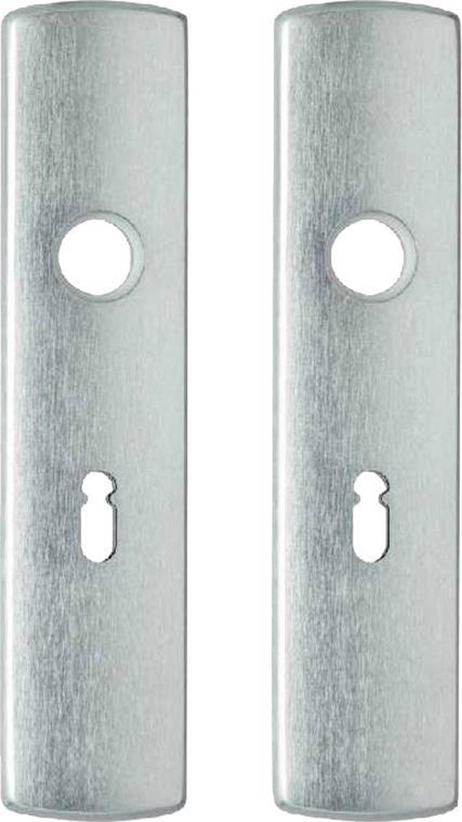 AXA klikschild set met kastdeurslot krukgat SL 56 | ALUMINIUM