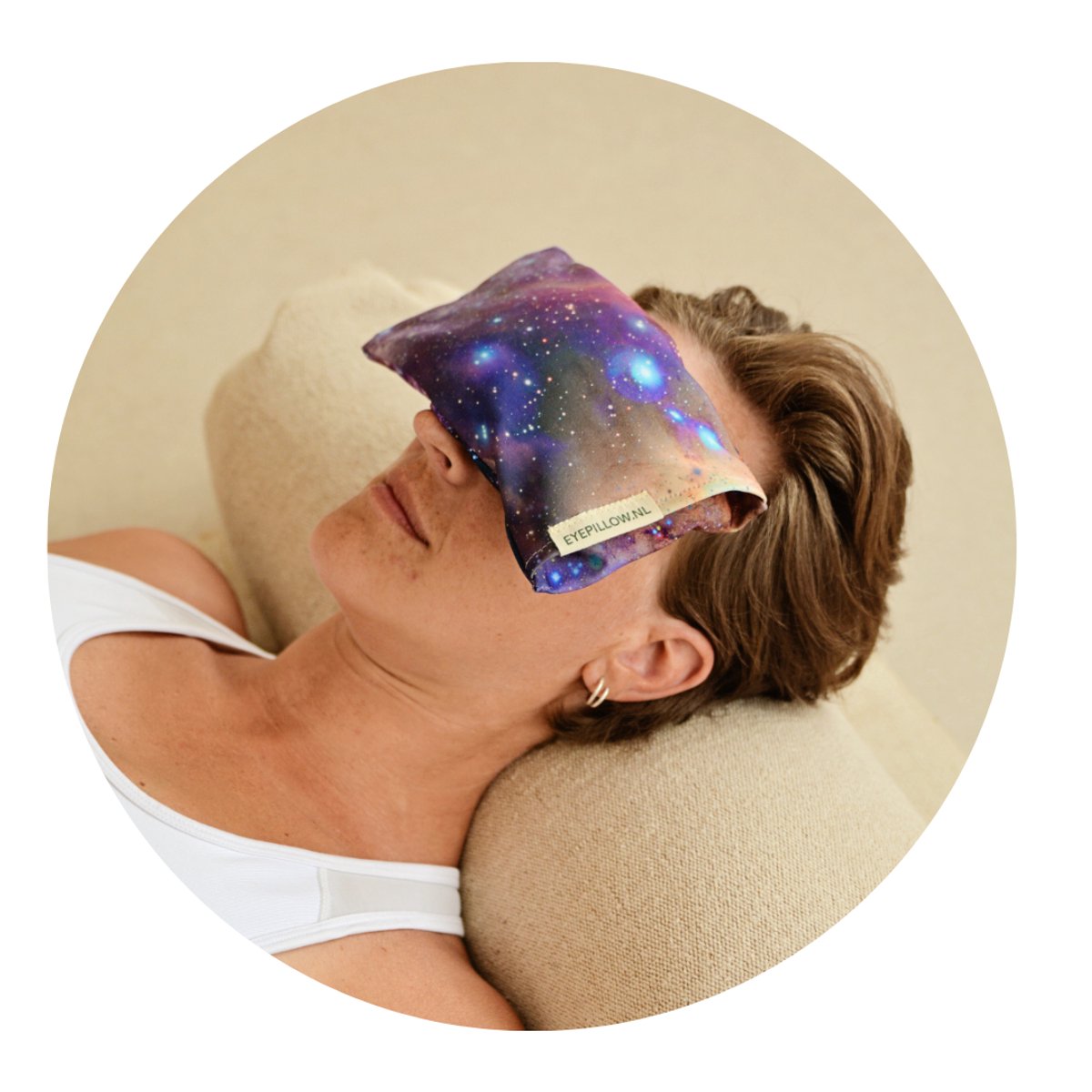 Eyepillow Cosmic bergkristal & lavendel