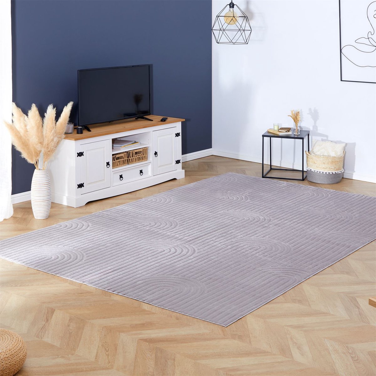 Wasbaar tapijt BOW 200 x 300 cm - Grijs