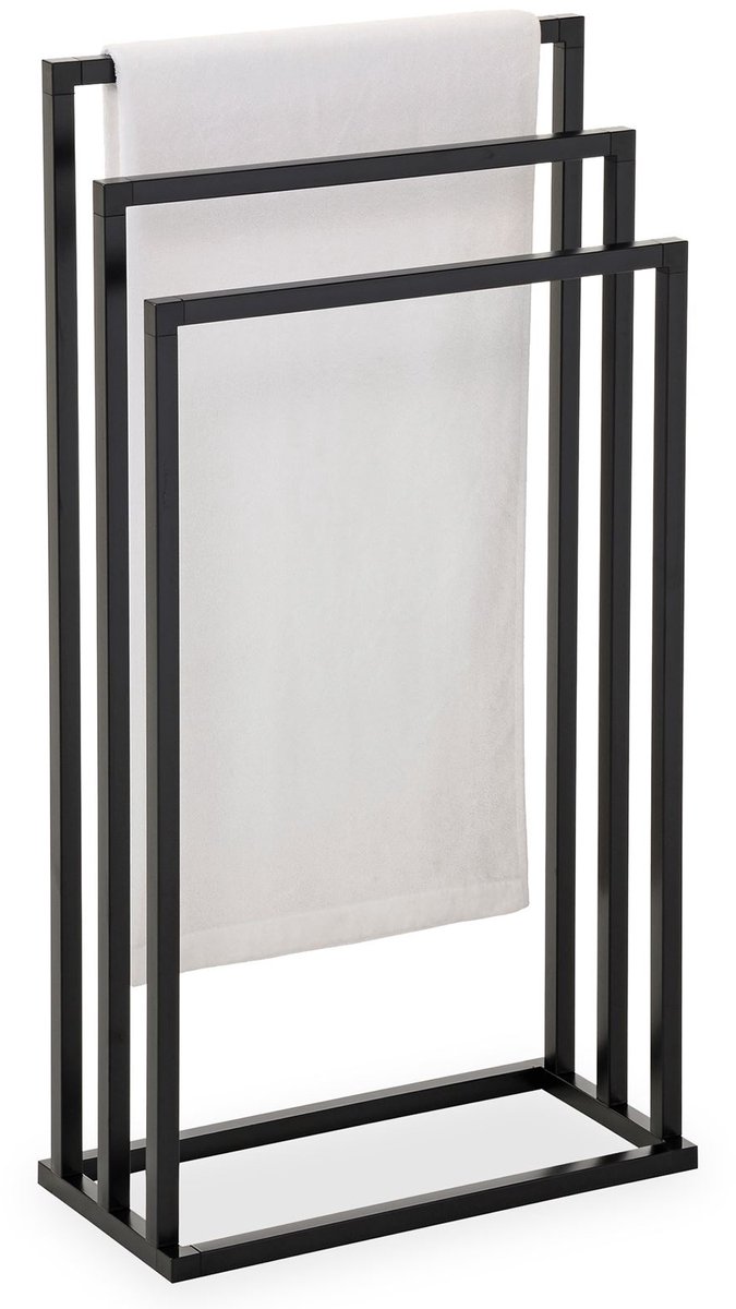 KUNO handdoekrek modern design in zwart