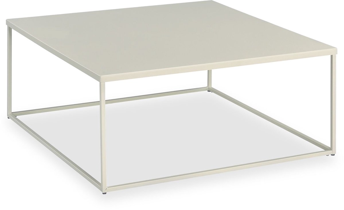 HILAR salontafel van gepoedercoat metaal in beige. Salontafel in een modern ontwerp met een robuust oppervlak - Hoofdafbeelding Ambience