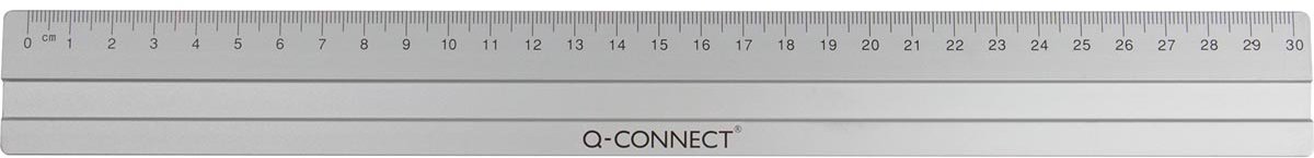 Q-CONNECT meetlat, aluminium, 30 cm