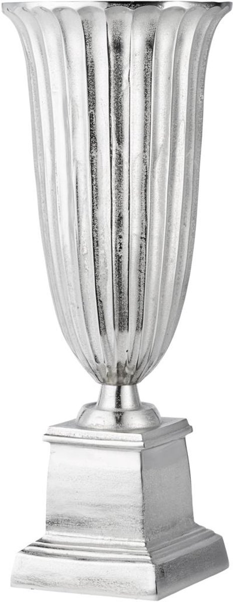 Michael Noll - Vaas - XL Kelkvaas - Zilver - Aluminium - 68 cm