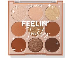 ColourPop Feelin’ Toasty Oogschaduw Palette – Hooggepigmenteerde Matte, Metallic & Glitter Eye Makeup – Langhoudende Formule
