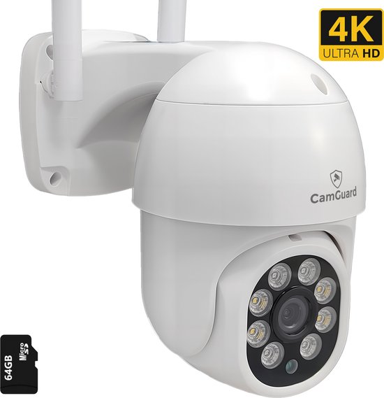 Camguard Beveiligingscamera 4K HD met Nachtzicht en - €74,95