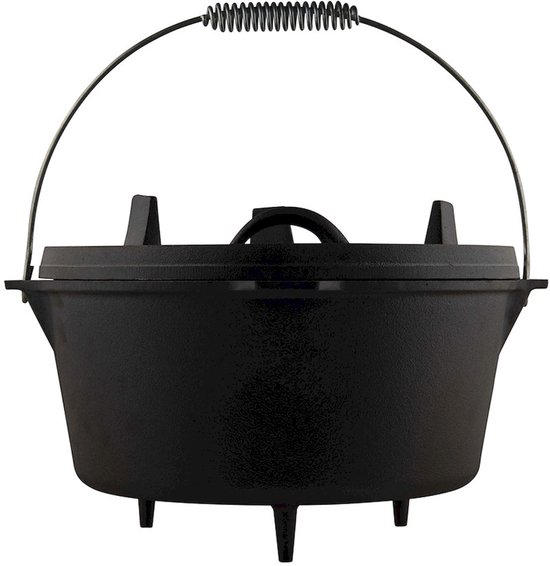 The Windmill Dutch Oven 9Qt – 7,6 liter – 3-delig – Gietijzer Braadpan