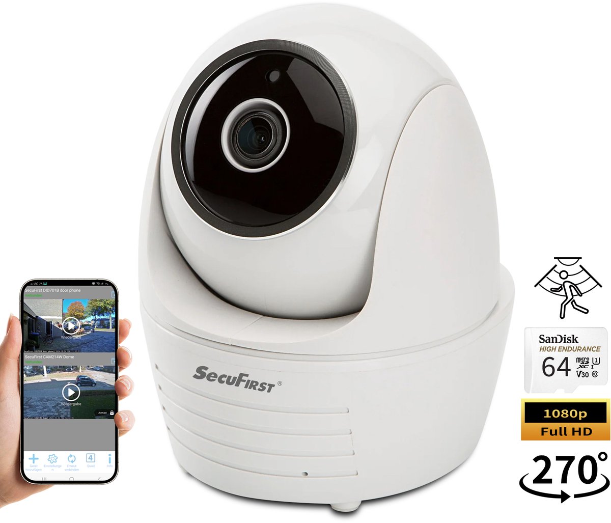 ALC Electronics CAM114SSD64 Draadloze IP Camera met Nachtzicht - ALC Electronics - €79,99