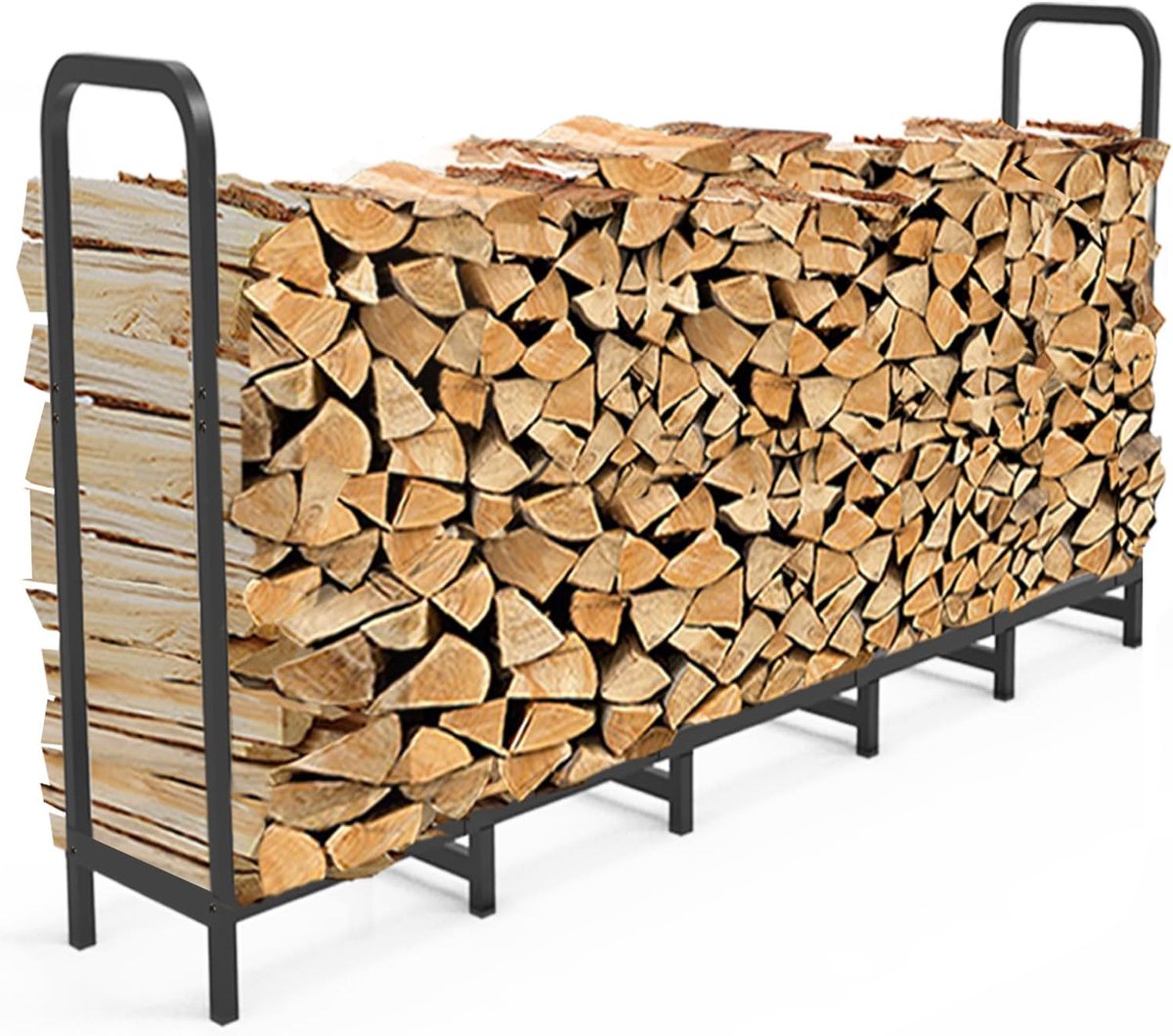 Imperatoris - Haardhout Rek - Haardhout Opslag - Haardhoutrek - Modern Ontwerp -Haardhout Rek - Rek voor Het Opbergen van hout - 201x30x79 cm