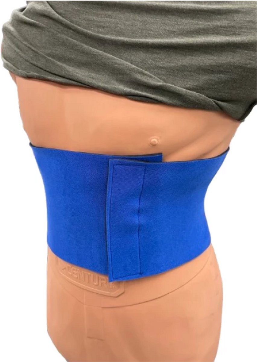 Stiel Buikband - Zweetband - Waist Trimmer Blauw - 20cm
