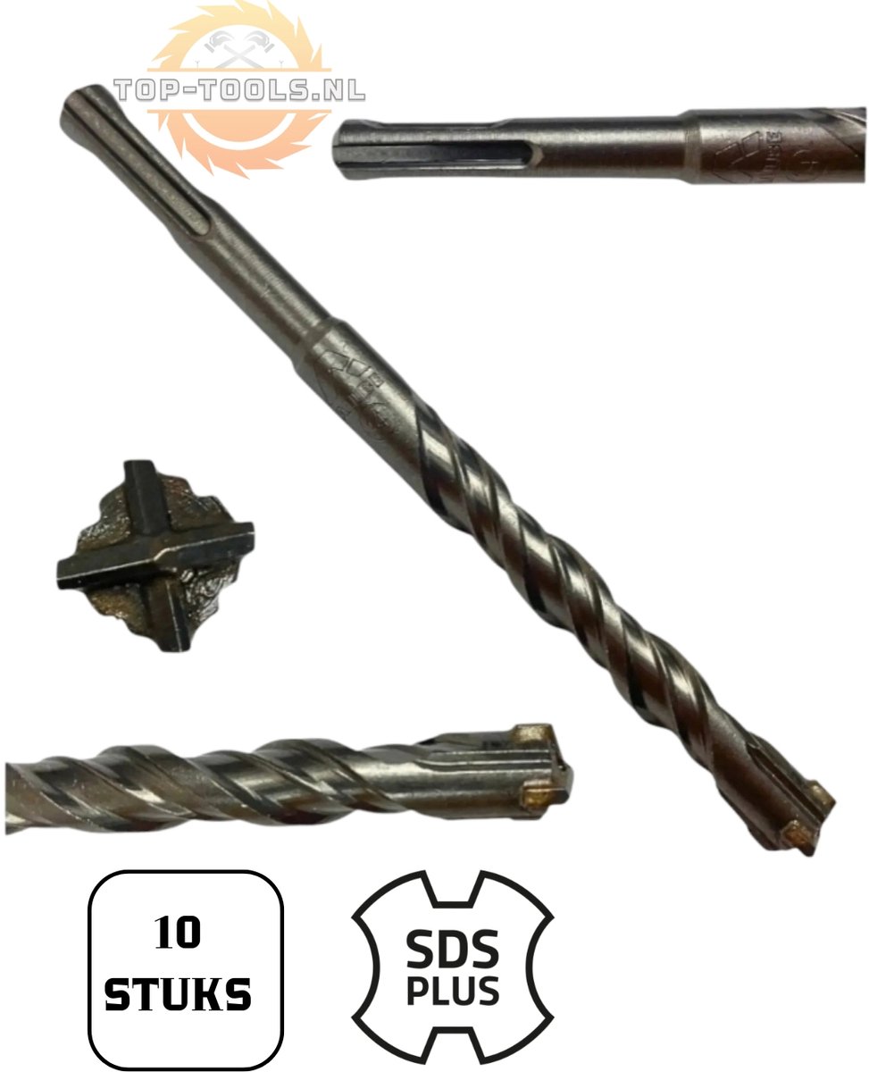6 x 160 MM 4 SNIJDER/ kruispunt boorkop / 10 stuks / sds plus