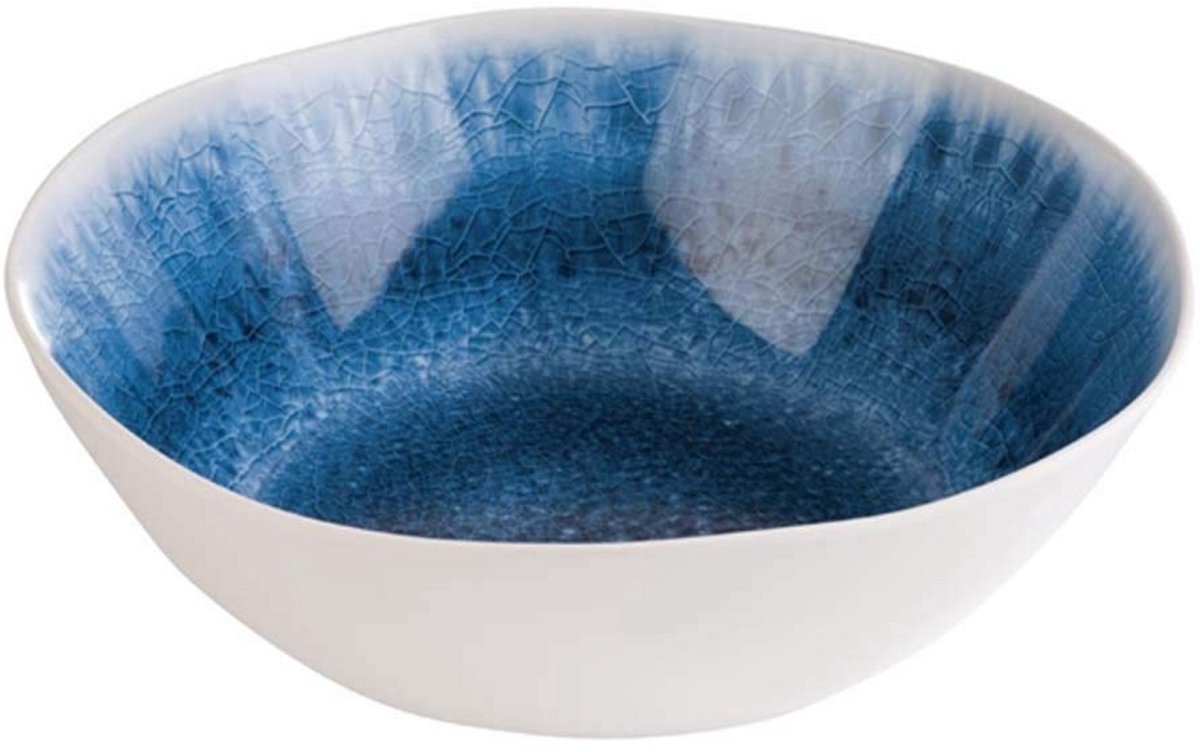 Melamine Serveerschaal Blauwe Oceaan Wit Blauw Ovaal 30.5 cm