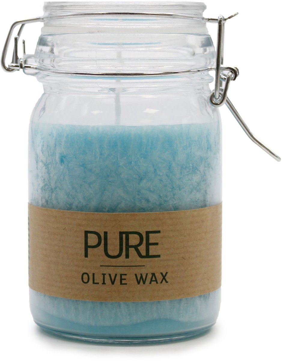 Ancient Wisdom Pure Olive Wax Potkaars 120 x 70 - Turkoois