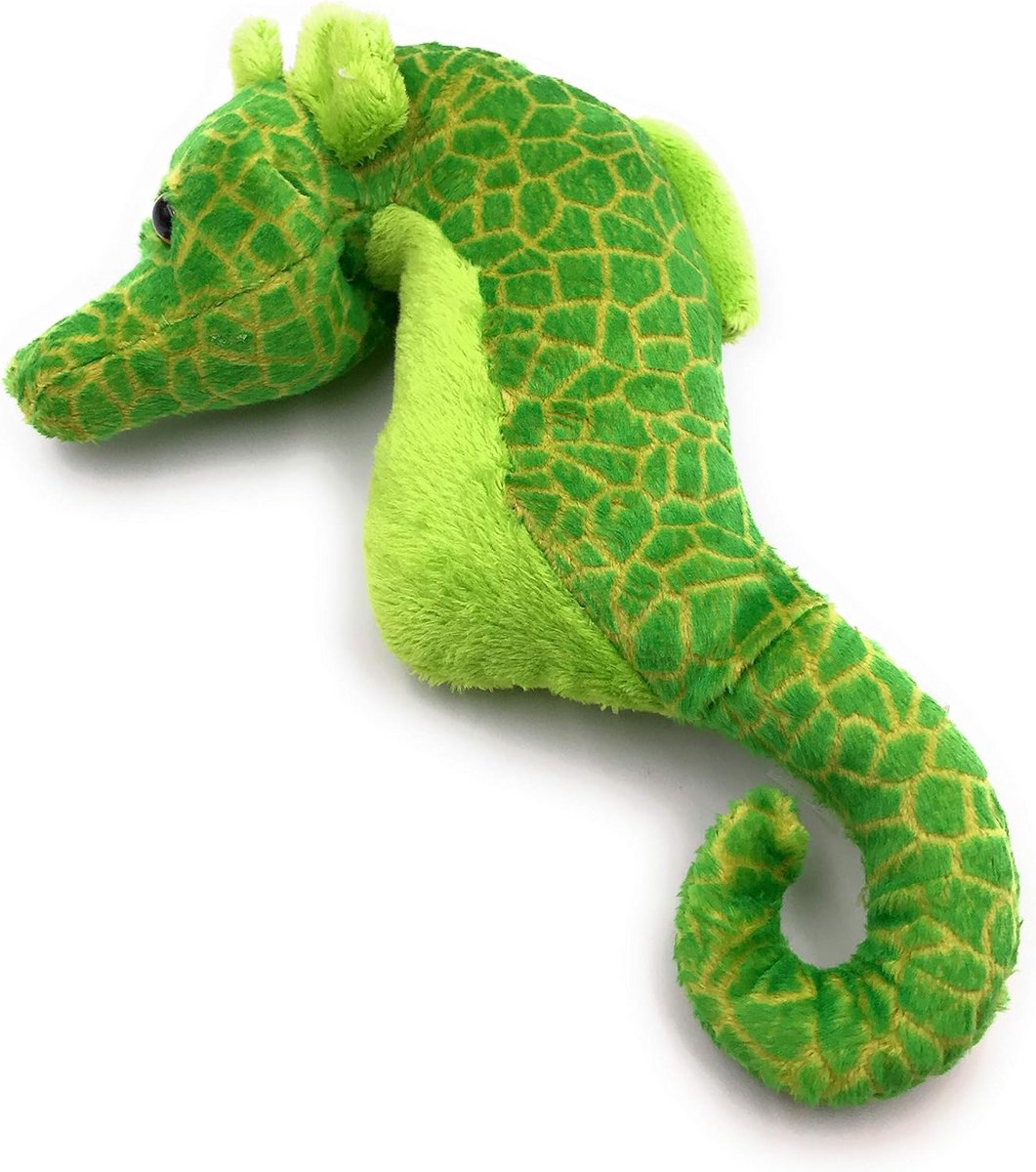 Pluche Zeepaardje Knuffeldier Groen Hippocampus 23 cm Zacht Speelgoed