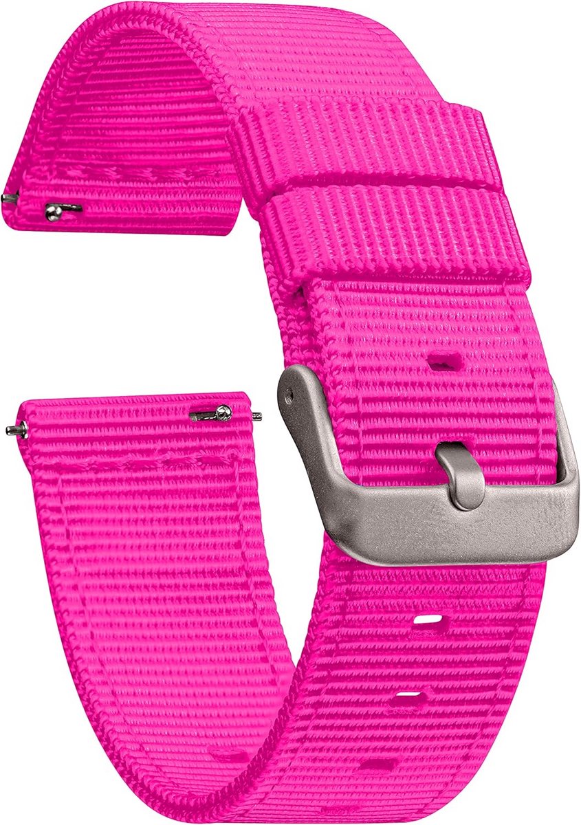 Nylon Horlogeband Quick Release - Universele Verstelbare Band in 6 Maten 22 Kleuren