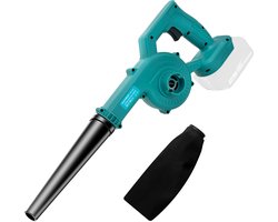 Draadloze bladblazer, 20V accu-aangedreven elektrische bladblazer voor gazononderhoud, lichtgewicht elektrische bladblazer voor het wegblazen van bladeren, het reinigen van terrassen en het verwijderen van stof (geen accu).