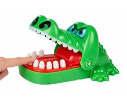 Eddy Toys Krokodillen Bijtspel – Crocodile Game Reactiespel voor Kinderen en Familie – Druk Tanden Spel met Verrassingsbeet – Compact Interactief Spel