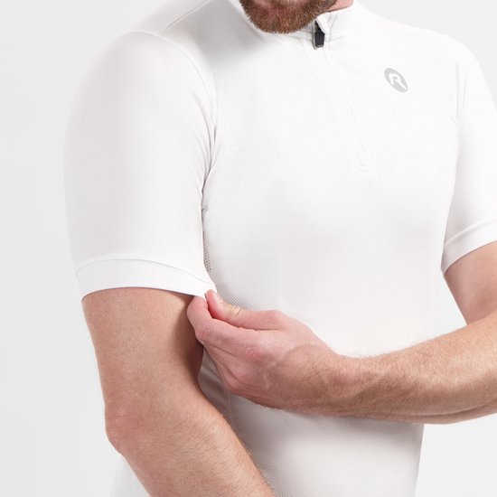 Rogelli Core Fietsshirt - Korte Mouwen - Heren - Wit - Maat 2XL van Merkloos — afbeelding 5