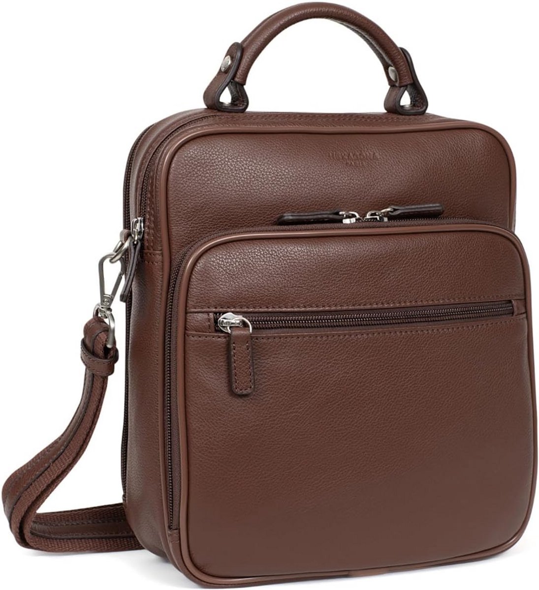 Leren Schoudertas Dames - Bruin - Crossbody Optie