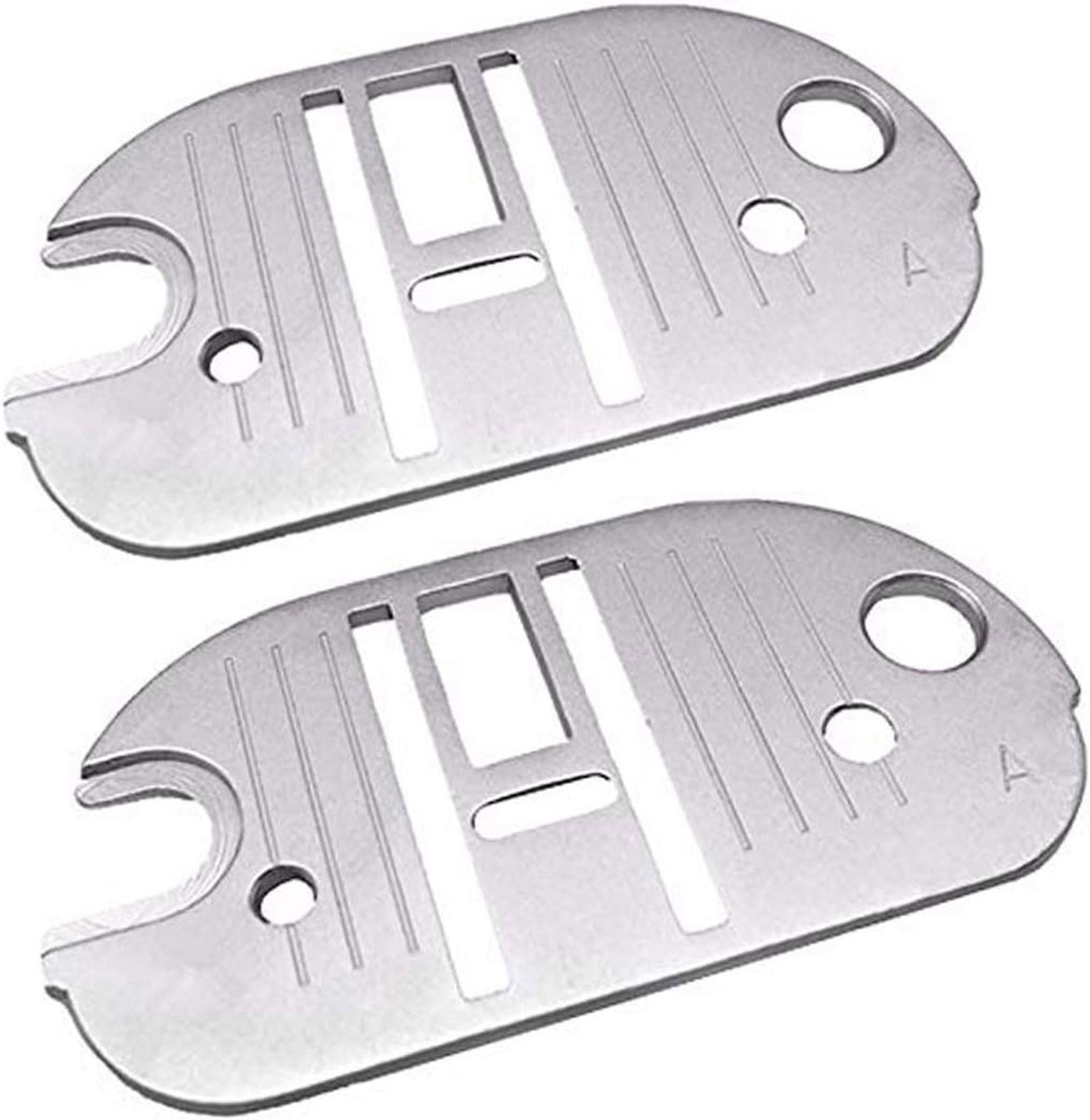 Naaldplaat Zig Zag Vervanging voor Diverse Naaimachines - 2 Stuks
