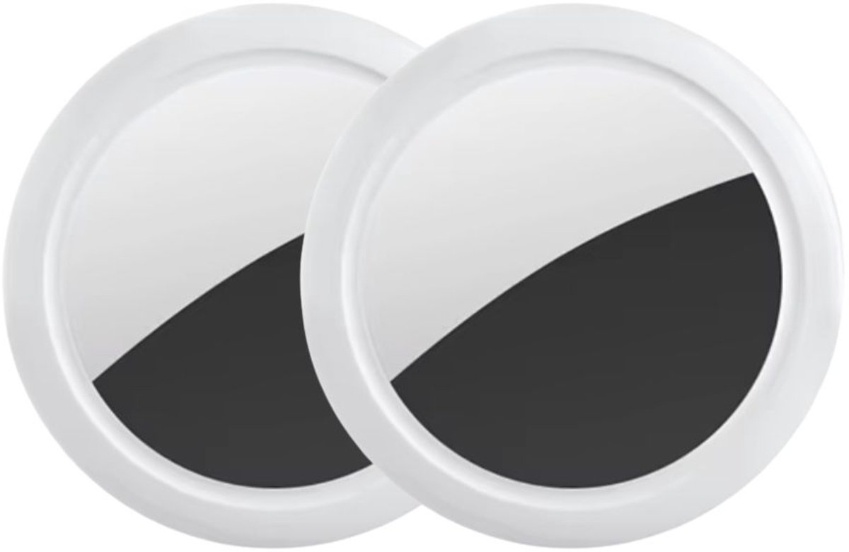 Guardyan® Slimme GPS Tracker Wit- Apple Find My - Koffer Tracker - GPS tracker - Bagage tracker - Sleutelvinder - Keyfinder voor sleutels - Sleutelzoeker - Sleutelhanger geschikt voor AirTag - 2 Stuks