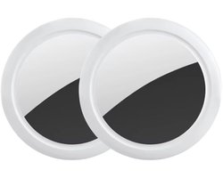 Guardyan® Slimme GPS Tracker Wit- Apple Find My - Koffer Tracker - GPS tracker - Bagage tracker - Sleutelvinder - Keyfinder voor sleutels - Sleutelzoeker - Sleutelhanger geschikt voor AirTag - 2 Stuks