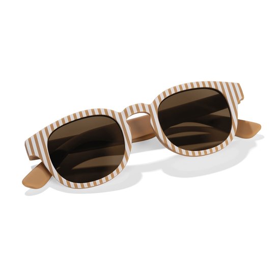 Little Dutch kinderzonnebril Ocean Brown Stripes - bruin gestreepte zonnebril - sunglasses van Merkloos — afbeelding 2