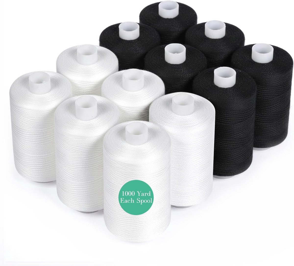Naaigaren Set - 12 Rollen Universeel Polyester Garen voor Naaimachine en Handwerk