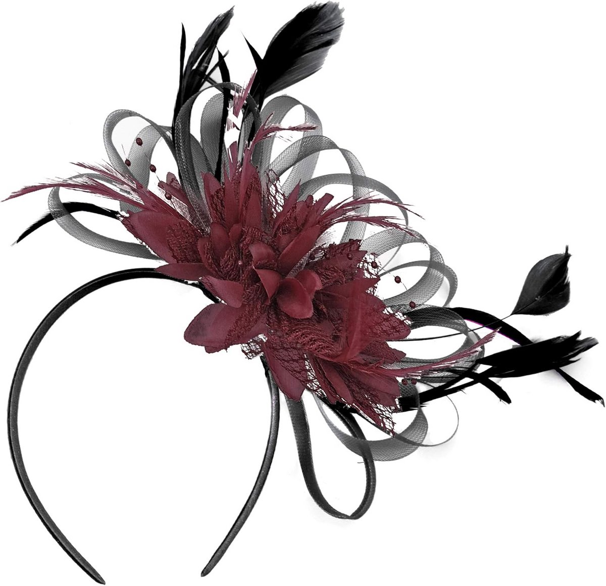 Elegante Hoofdband Fascinator voor Dames Bruiloft en Feest