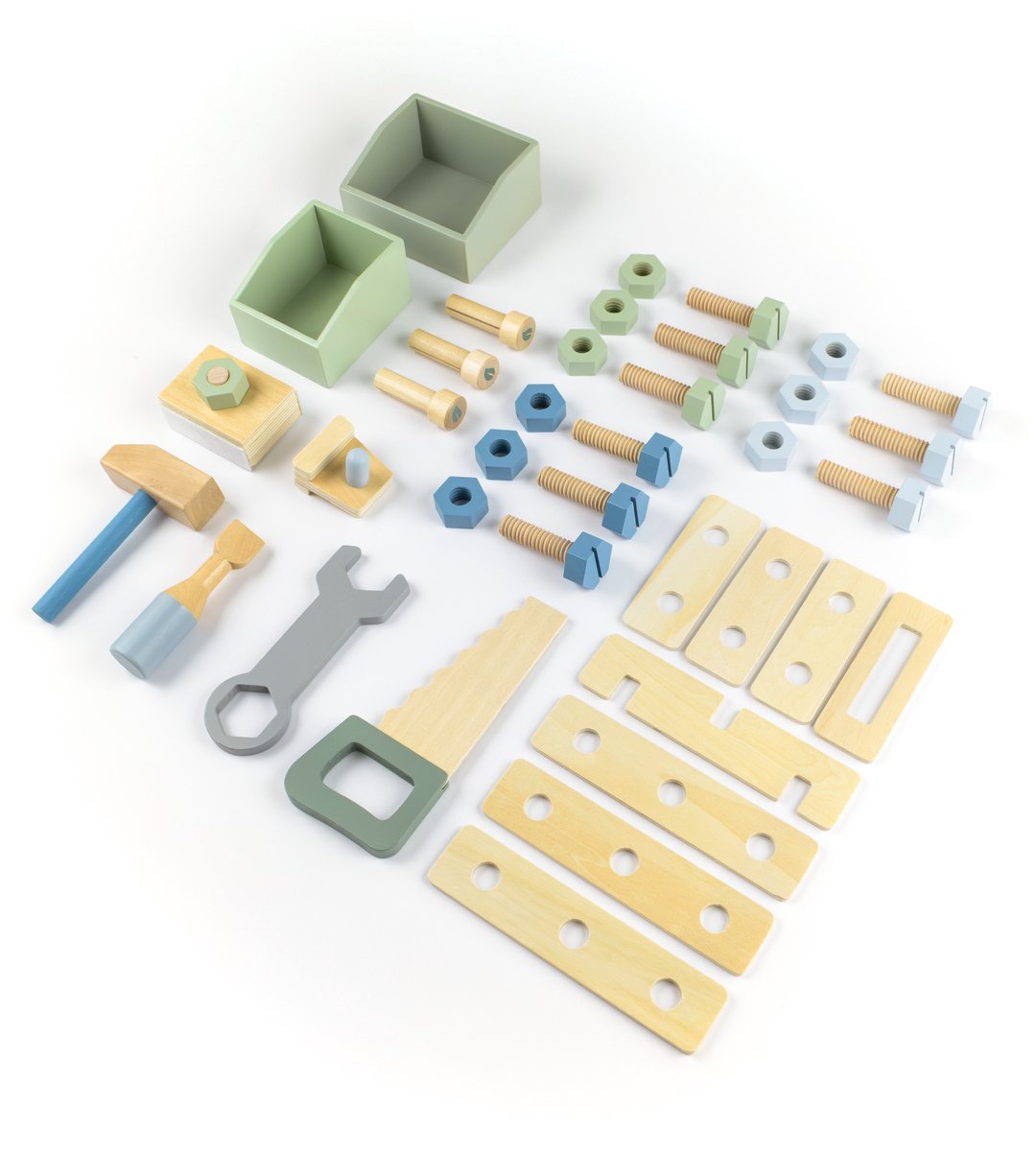 Babiem® Thomas - Werkbank Speelgoed - Incl. Gereedschap - Speelgoed - Gereedschap Speelgoed - Kindergereedschap - kinder werkbank - 55x34x80 cm - Hout — afbeelding 5
