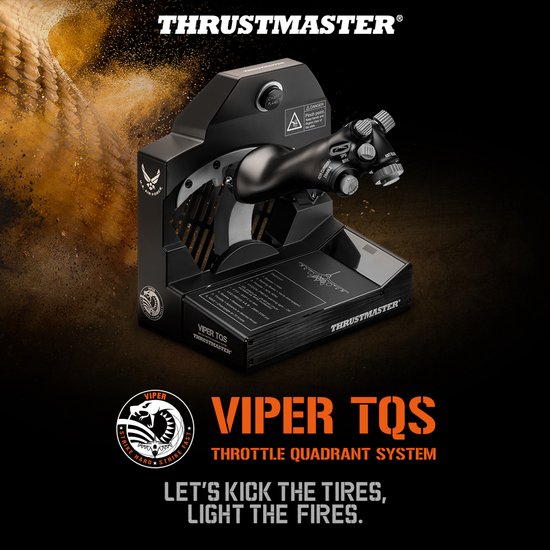 Thrustmaster Viper TQS - Flightsim Controller - Throttle - voor PC - metalen greep op schaal 1:1 - IDLE/AFTERBURNER - CHAFF/FLARE