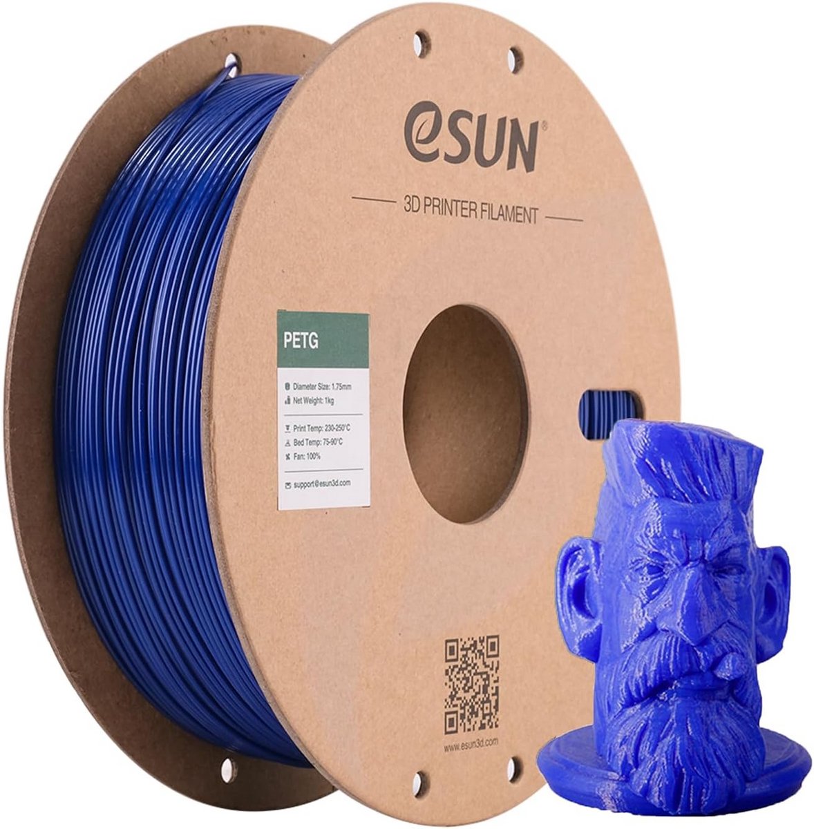 PETG Filament 1.75mm Blauw 1KG voor 3D Printer - Hoge Precisie Materiaal