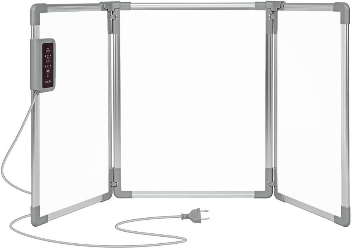 VIN® Infrarood paneel - Bureau verwarming – Verwarmingspaneel - Elektrische kachel – Mobiele Infraroodverwamer – Heater – Kachel – 53 x 108 cm – 350W – 3 Warmtestanden